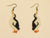 Handbeaded Penguin Earrings