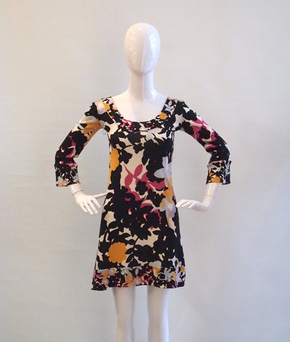 Diane Von Furstenberg sunny floral dress in silk jersey