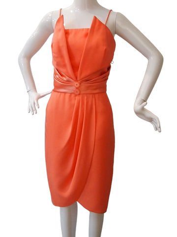 Charming Coral Devil's Horn Orange Dress