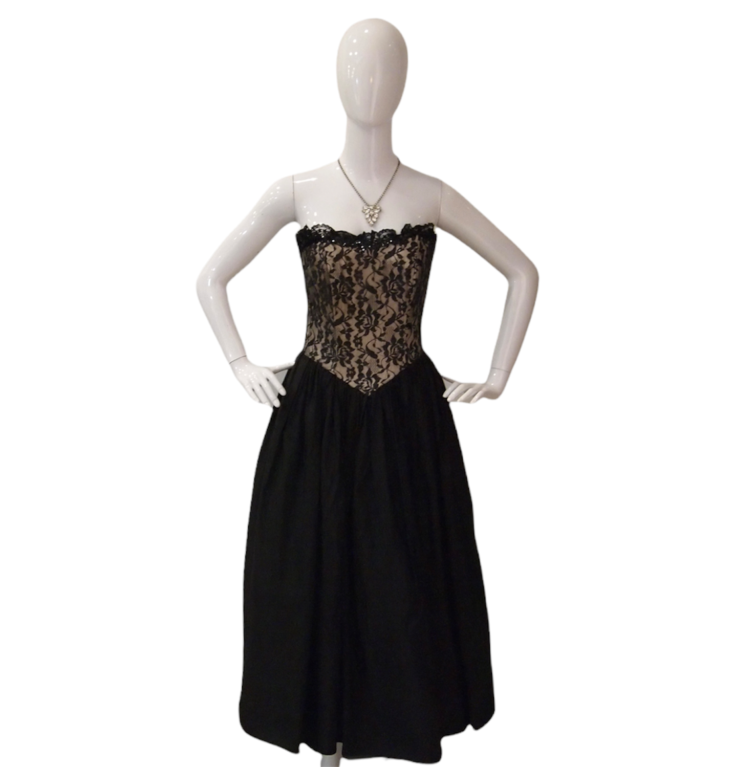 Vintage Gunne Sax Black Nude Lace Bustier Evening Dress Gown | Deja Vu Vintage Vintage Gunne Sax Black Nude Lace Bustier Evening Dress Gown | Deja Vu Vintage