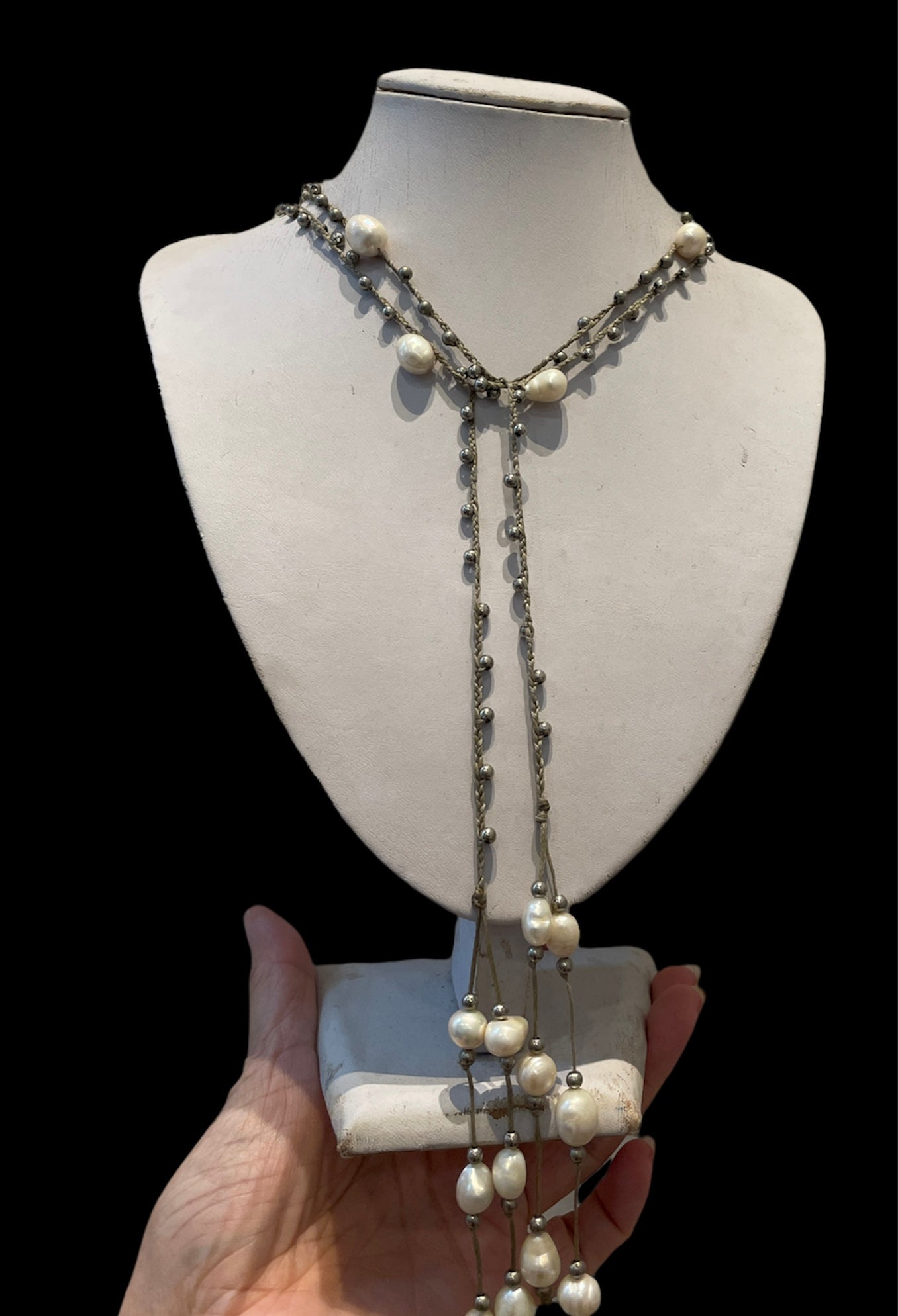 Freeform Handmade Baroque Genuine Freshwater Pearl Necklace