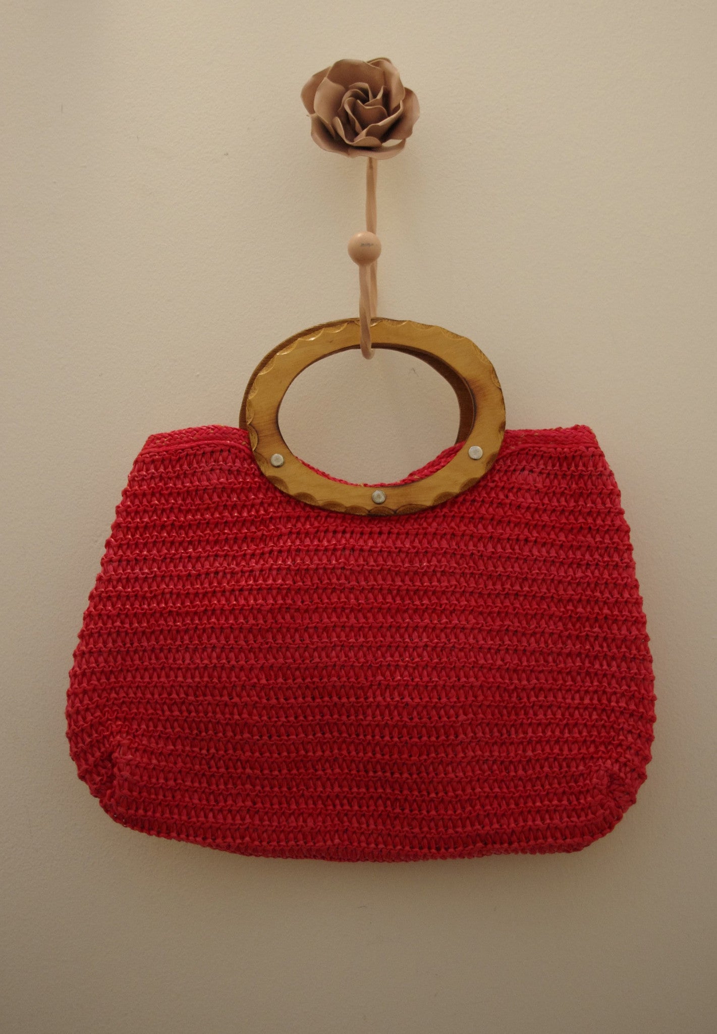Raspberry Joy vintage bag