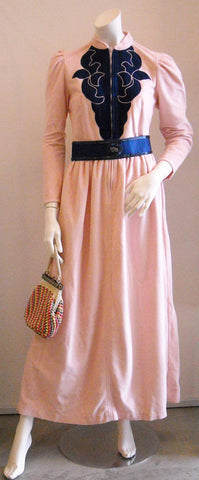 Vintage Oscar de la Renta Pink Terry Dress