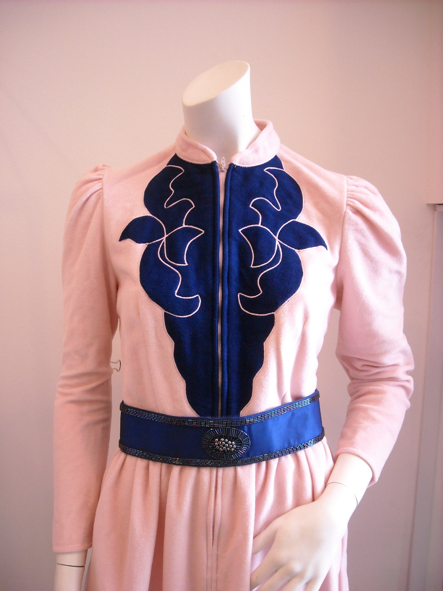 Vintage Oscar de la Renta Pink Terry Dress