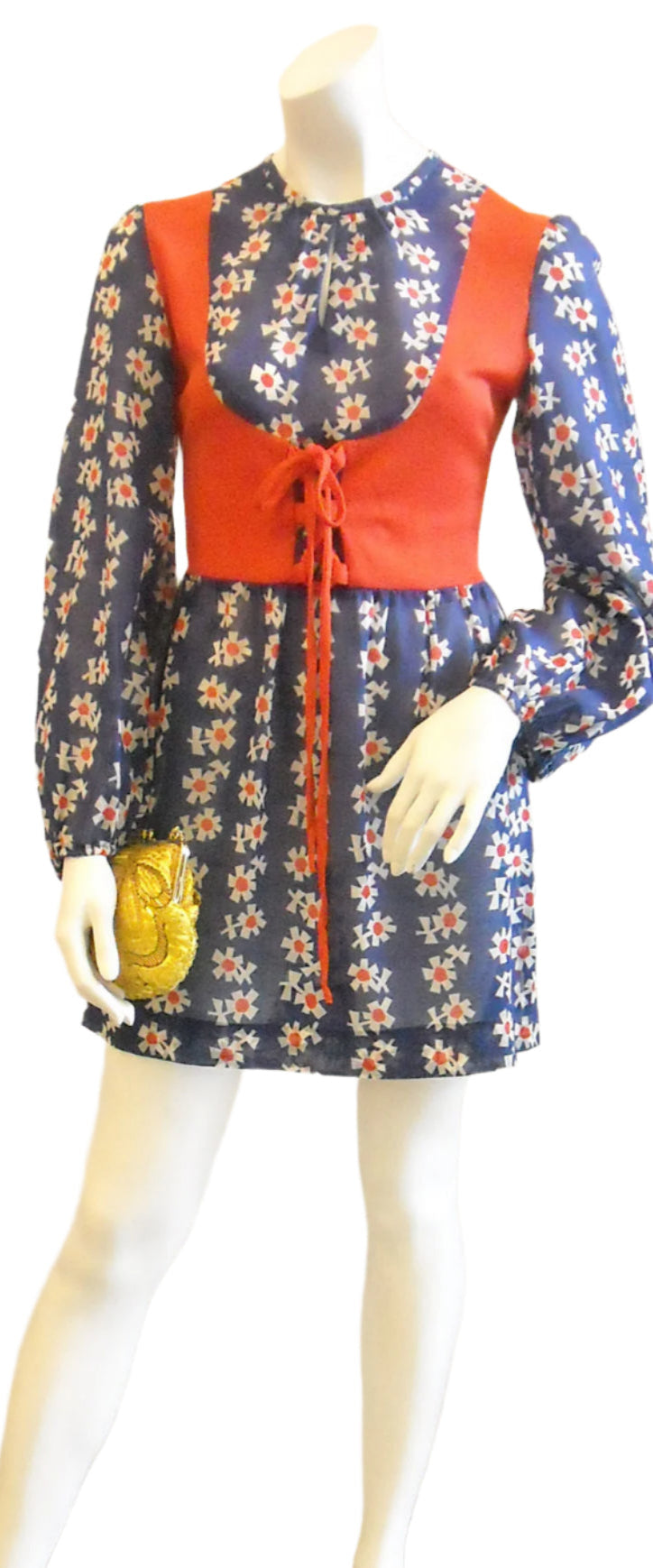 Cheeky Sexy Cool in Red & Blue Vintage Dress | Deja Vu Vintage Cheeky Sexy Cool in Red & Blue Vintage Dress | Deja Vu Vintage