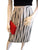 Go with the Flow Black/ White Striped Vintage Skirt