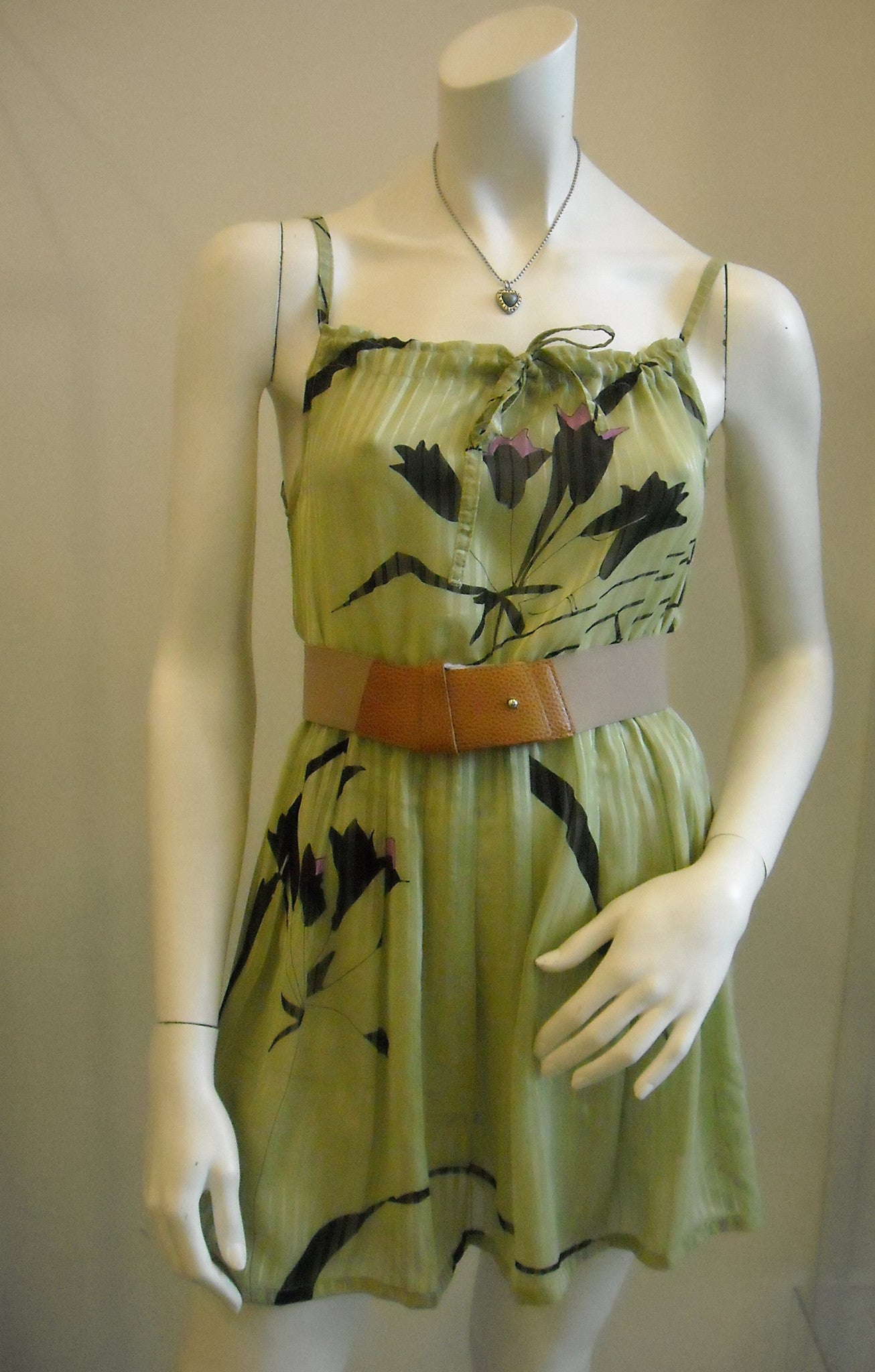 Green Tea Vintage Reconstructed Dress