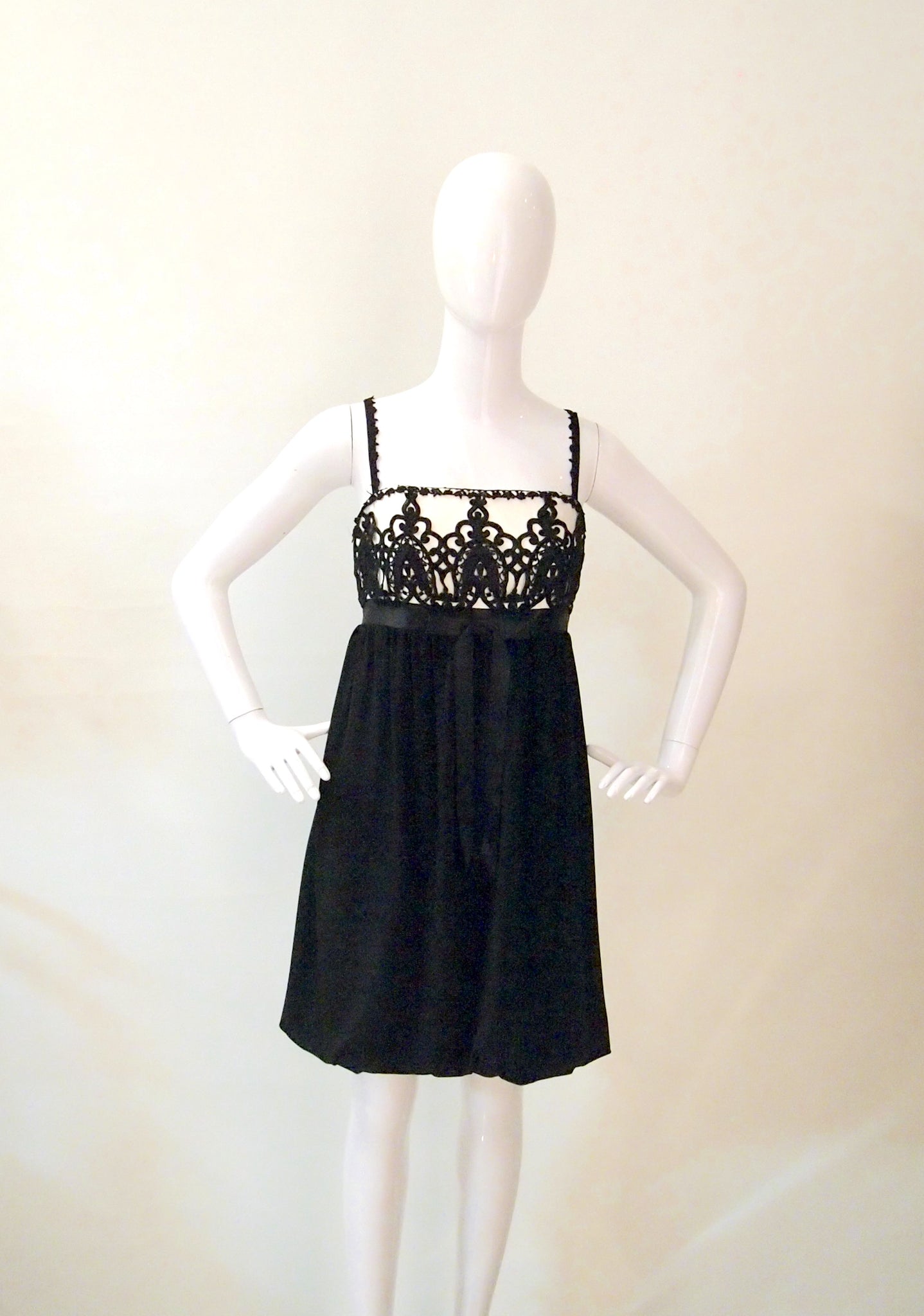 Vintage Jessica Mcclintock black & white dress | Deja Vu Vintage Vintage Jessica Mcclintock black & white dress | Deja Vu Vintage